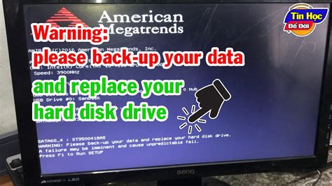 Warning: Please Back Up Your Data & Replace Your Hard Disk 